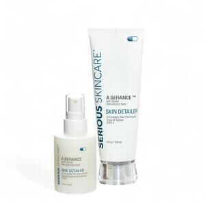 Serious SkinCare A Defiance Skin Detailer 2 step Facial Kit New